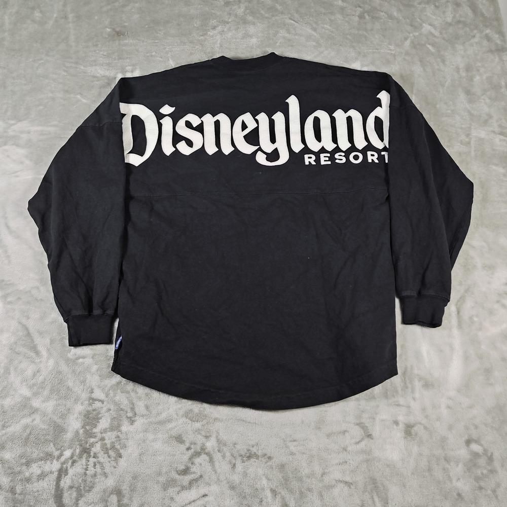 Disney Parks Spirit Jersey Shirt Mens Small Black Disneyland Resort Long Sleeve
